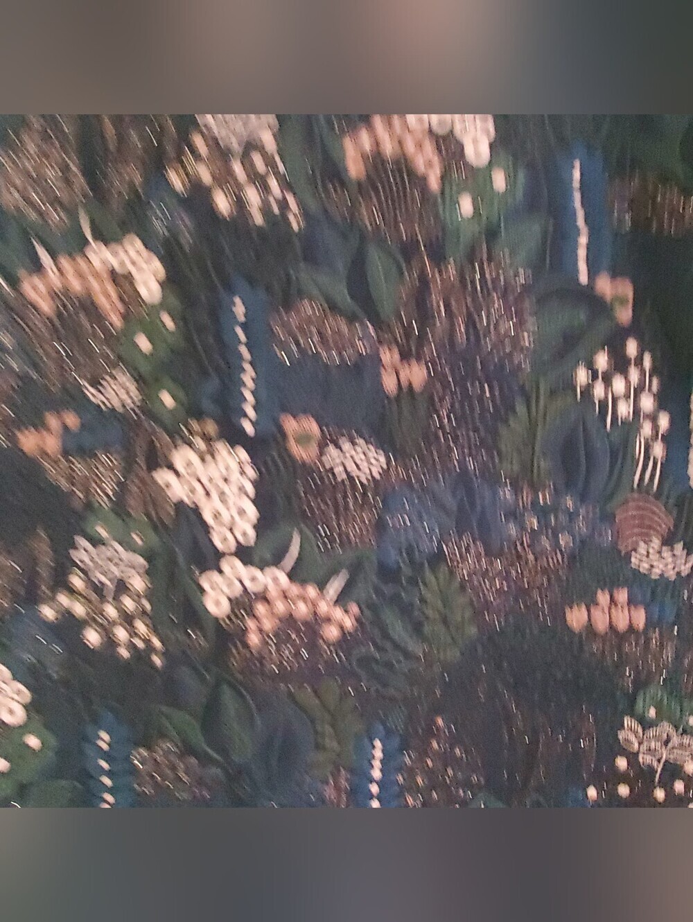 ANN TAYLOR MINI FLORAL SKIRT. 12. NAVY PINK.TABESTRY LOOK - Picture 2 of 9